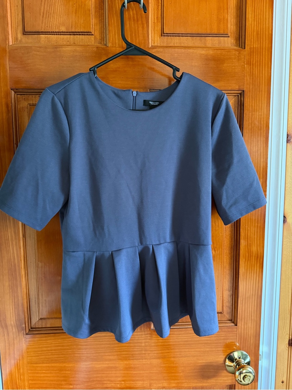 Vera Wang Structured Peplum Top